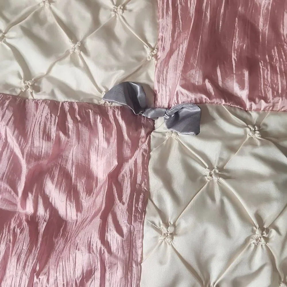 The Peanutshell bella pink patchwork baby quilt
